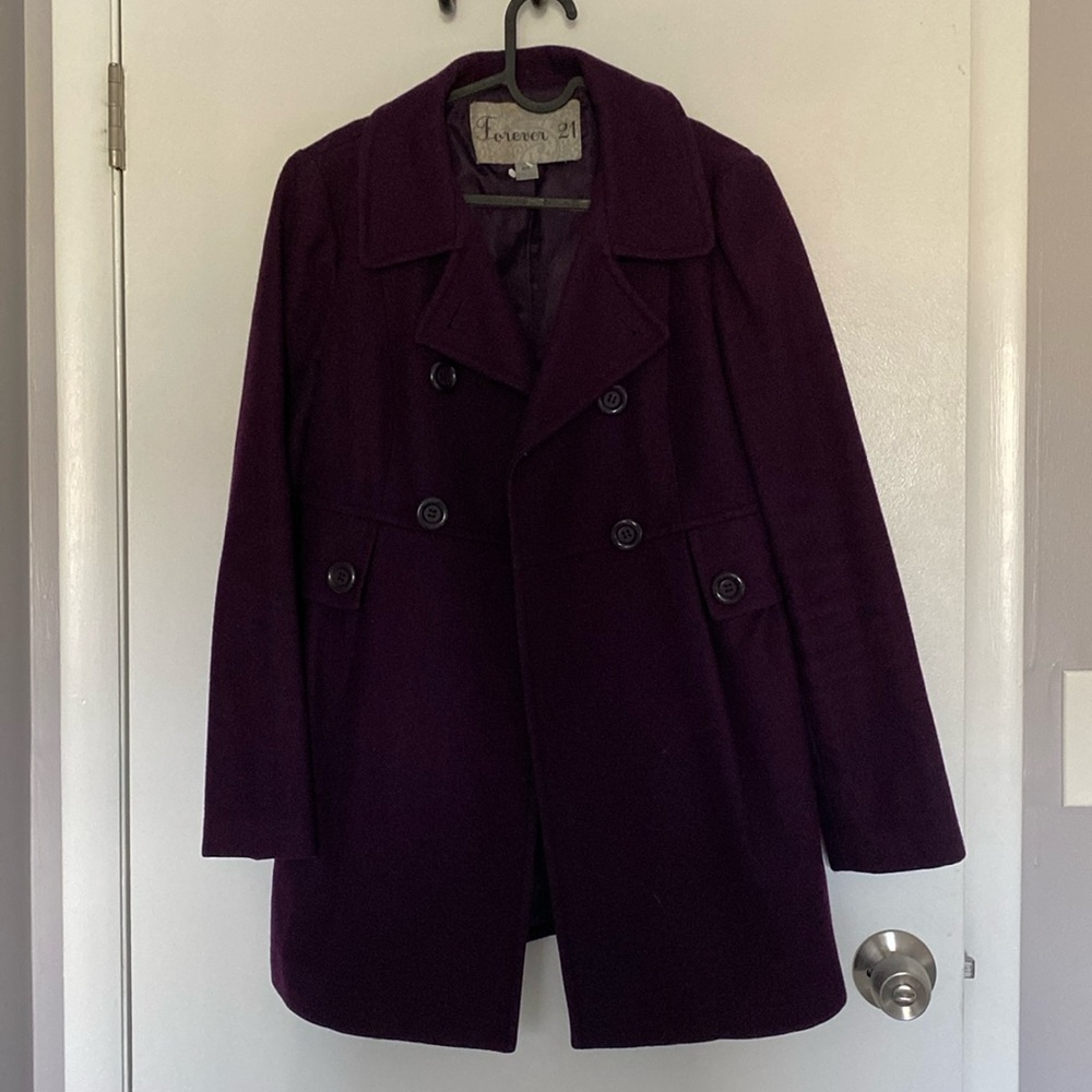 Women’s Purple Peacoat